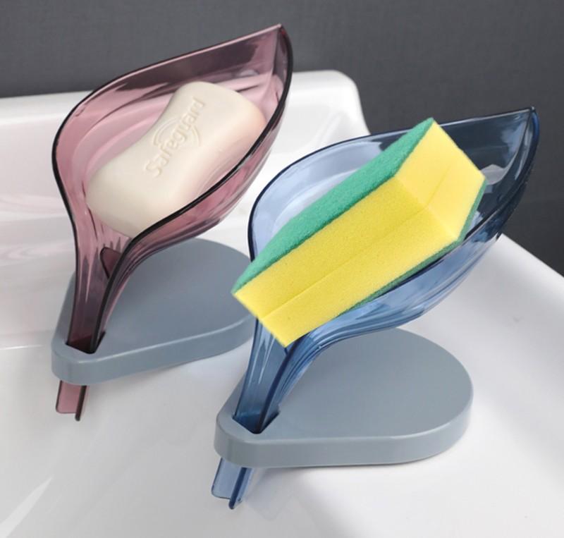 Azaadi Sale Offer 5 Pcs Leaf Shape Soap Holder with Self Draining