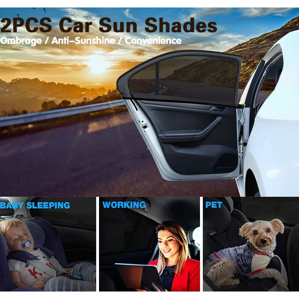 Car Sunshade Curtains Universal Side Window Shades Protection