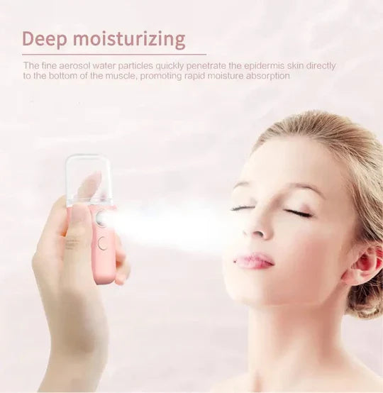 Rechargeable Facial Steamer Mist Sprayer, Humidifier, Nebulizer and Beauty Skin Care Tool