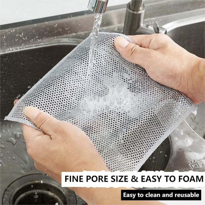 11.11 Sale 6 Pcs Imported Steel Wire Kitchen Cleaning Cloths